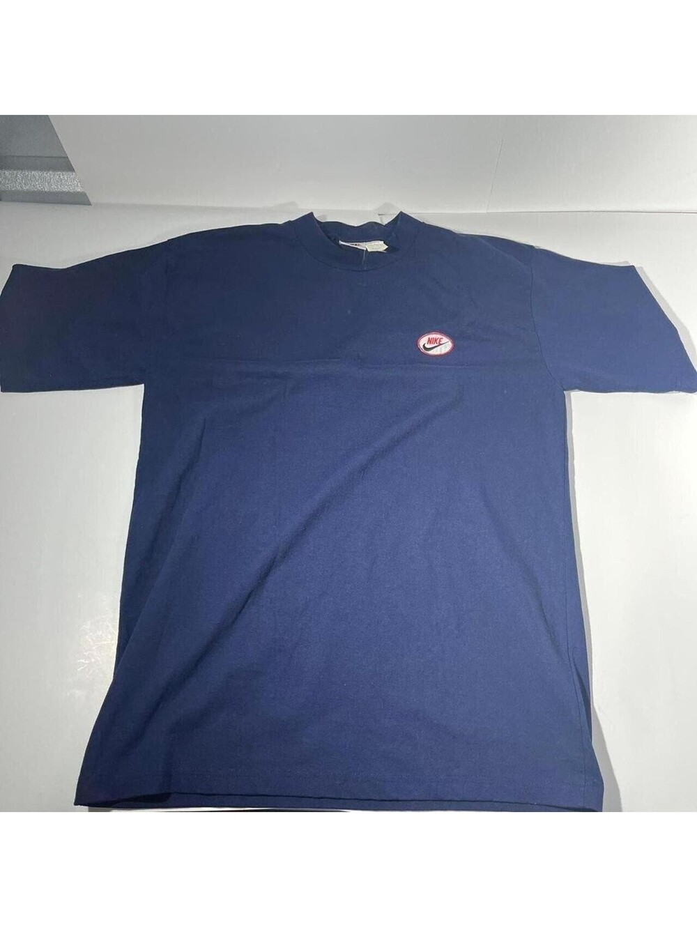 Nike navy blue t-shirt with embroidered logo Men's L